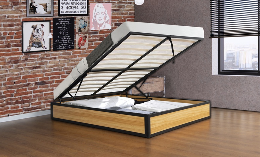 Image 3: Lit industriel Charles avec coffre intégré Kocoon