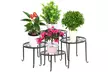 4 in1 Round Metal Potted Plant Stands - Second Medium
