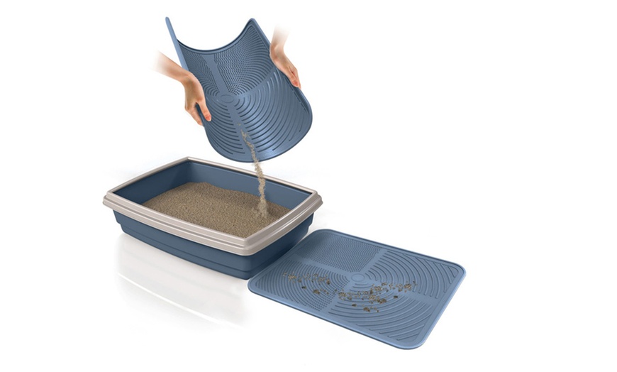 Image 6: Tapis rigide antidérapant de litière pour chat