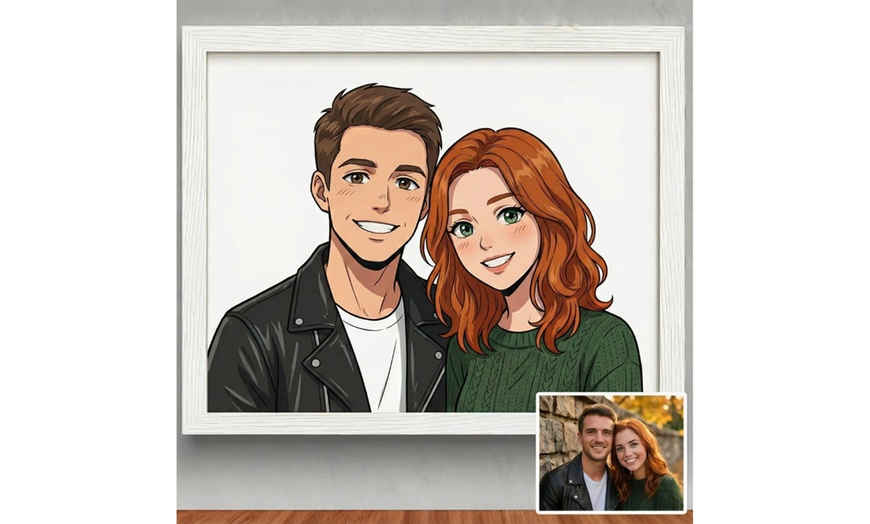 Image 2: Custom Anime Drawing Portraits by Harry Wedding LLC