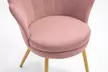 Fauteuil coquillage en velours, coloris au choix, livraison incluse - Image 4