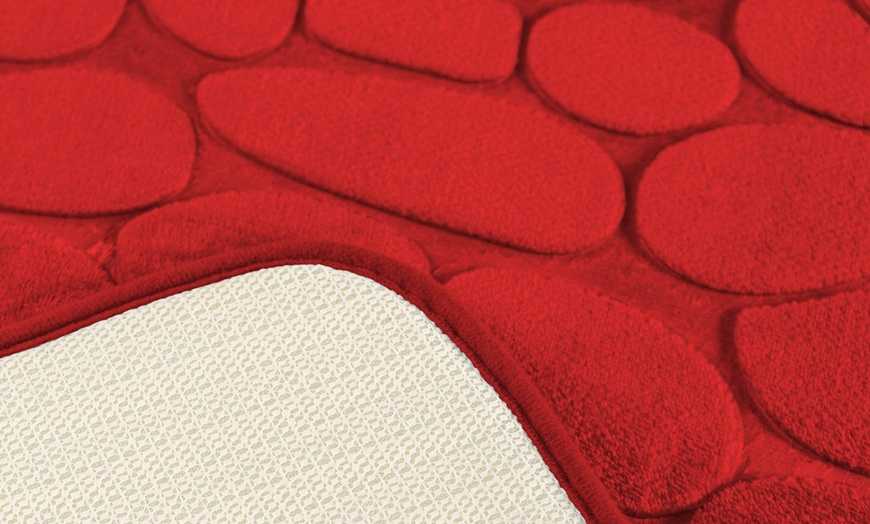 Image 8: Ensemble de 3 tapis de bain antidérapants en mousse à mémoire de forme