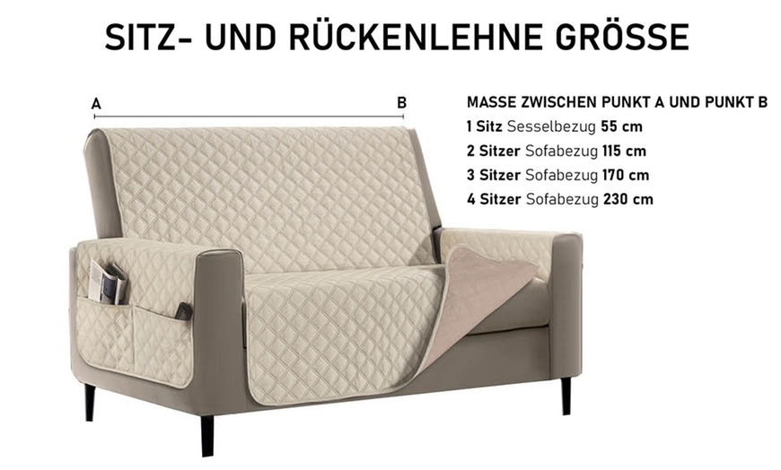 Image 24: Waterdichte, vlekbestendige en gewatteerde bankhoes