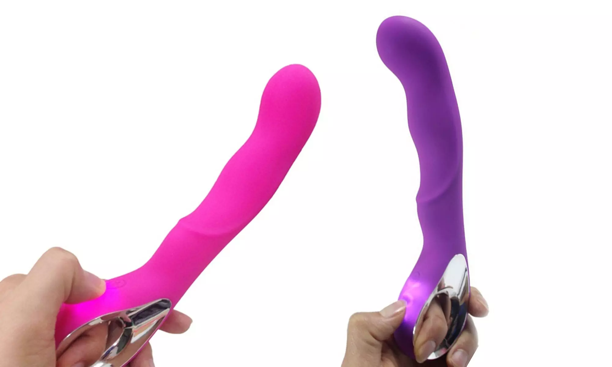10 Speeds Vibrating Wand Dildo G Spot Vibrator Discreet Sex Toy, Rechargabe
