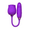 Image 4: 2 in 1 Dual Rose Vibrator Sucking Clitoral G-spot Sex Toy 10 Speed Waterproof