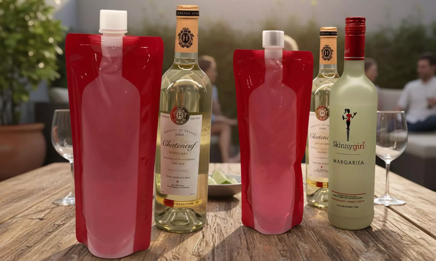 Waloo Wine on The Run Reusable & Foldable Wine Flask