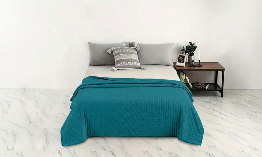 Image 3: Couvre-lit matelassé Soft double