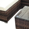 Image 10: Outsunny Rattan Effect Garden Sofa Set