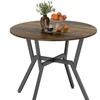 Image 2: Small Kitchen Table with Black Steel Legs, Dining Table