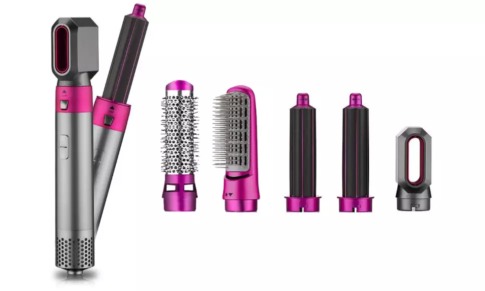 Appareil coiffant multifonction 5-en-1 avec 3 niveaux de chaleur et câble rotatif à 360° - Second Medium