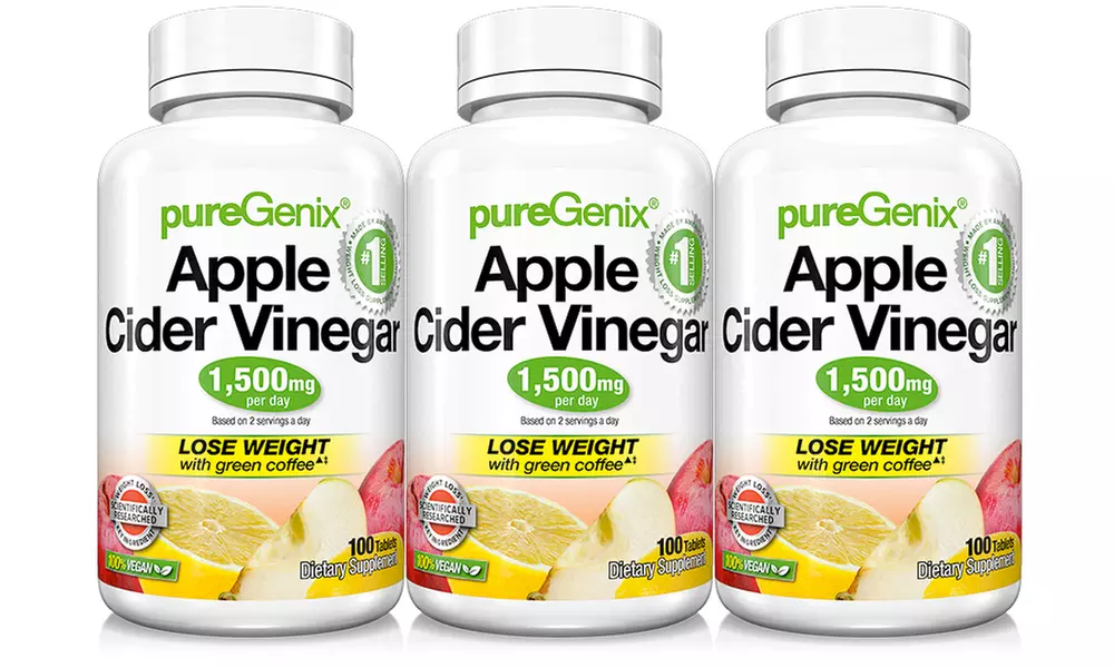 PureGenix Apple Cider Vinegar Supplement (100-, 200-, or 300-Count) - Primary Image