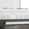 Image 8: Cuisinière électrique blanche 4 plaques et four de 48 L Bomann 