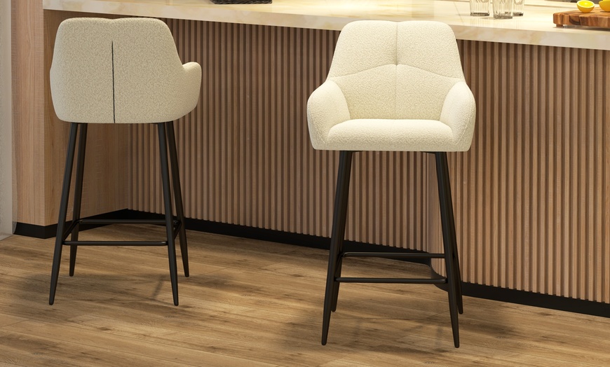 Image 10: Juego de 2 taburetes altos