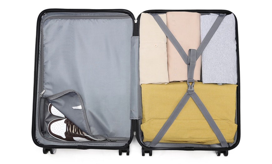 Image 36: Travel Suitcase with 360° Spinner Wheels and TSA Locks