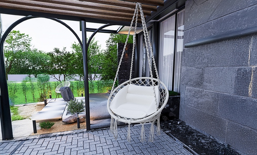 Image 1: Poltrona sospesa da giardino con corda