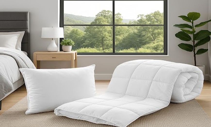 Image 1: Microvezel 2-in-1 dekbed van het merk Sampur