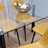 Image 13: Glass Dining Table Set with Chair Options