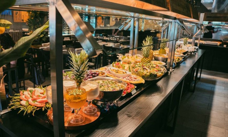 Image 1: Brazilian Rodízio Steaks & Salad Buffet with Free Drink and Dessert