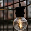 Image 11: Up to Three Sets of 10 Garden Solar-Powered Retro-Style Clear Bulbs