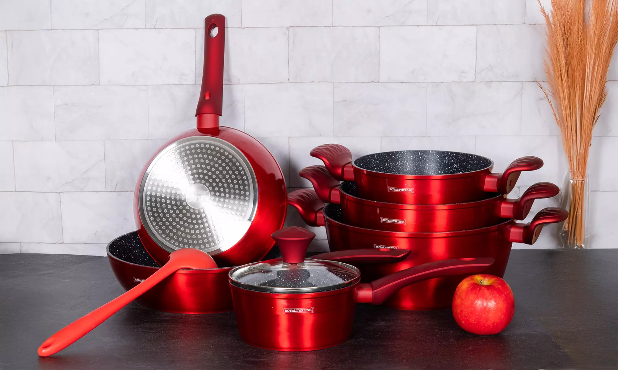 Batteria da cucina da 10 o 14 pezzi Royalty Line