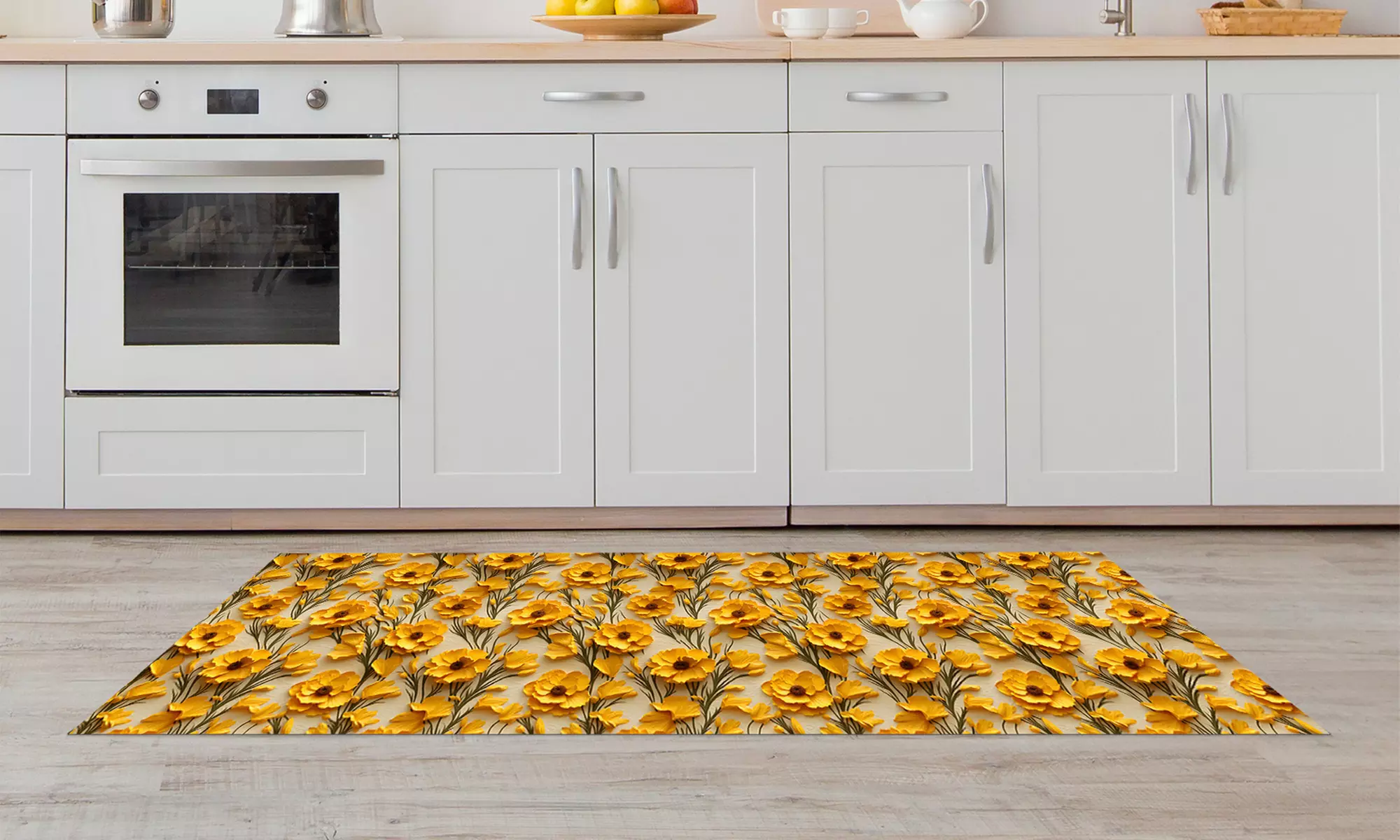 Alfombra larga estampada de PVC con impresión digital