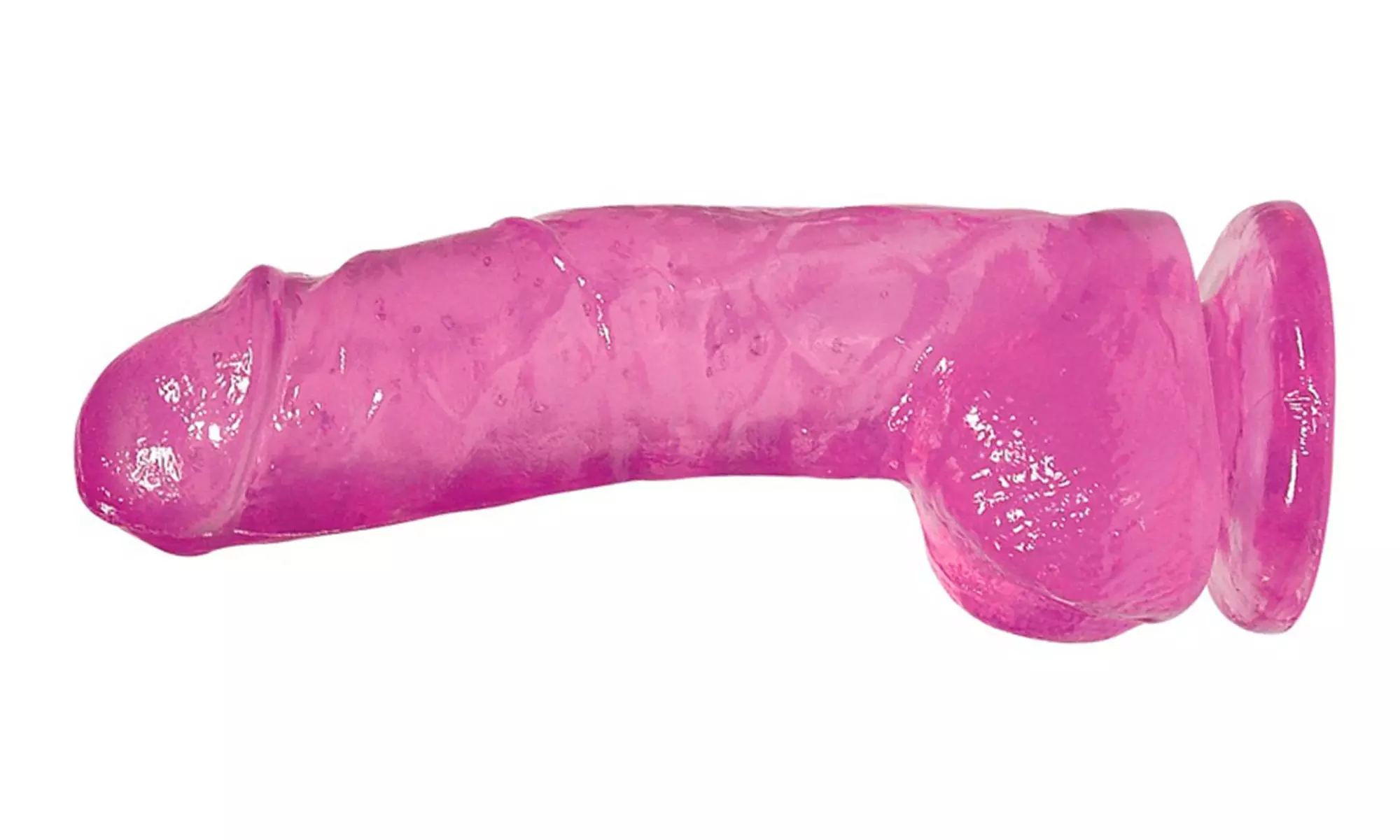 Suction Cup Dildo With B Flexible Waterproof Purple 6.7 Inch