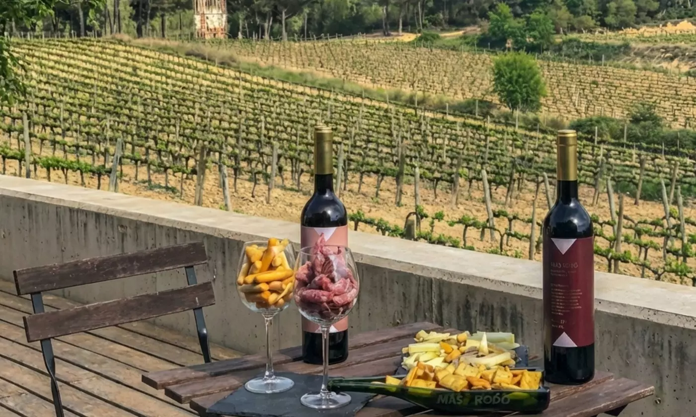 Cata exclusiva de 3 vinos con productos km 0 y visita guiada por el viñedo para 1 o 2, con hasta un 25% menos - Primary Image