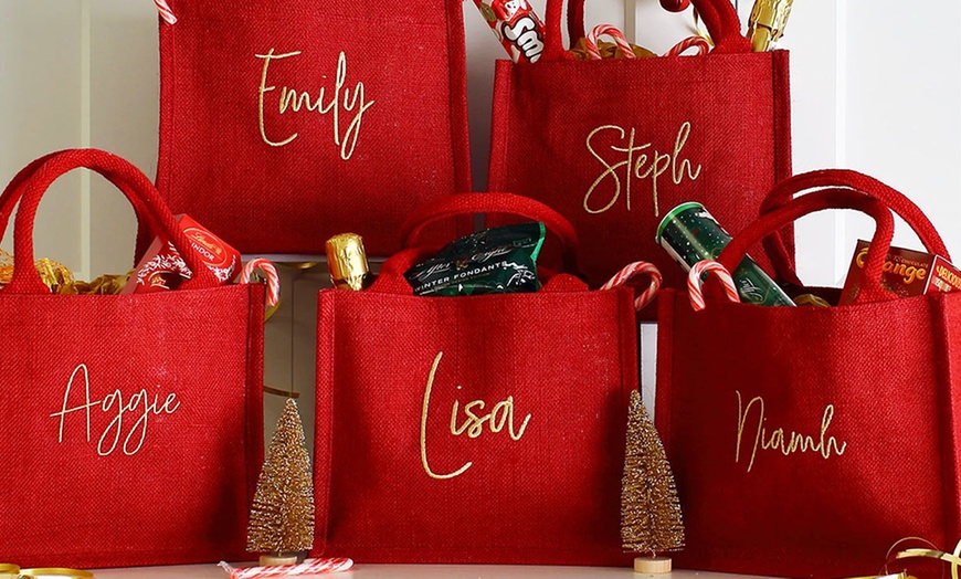 Image 9: Surprise loved ones with a festive, Personalized Santa Delivery Bag