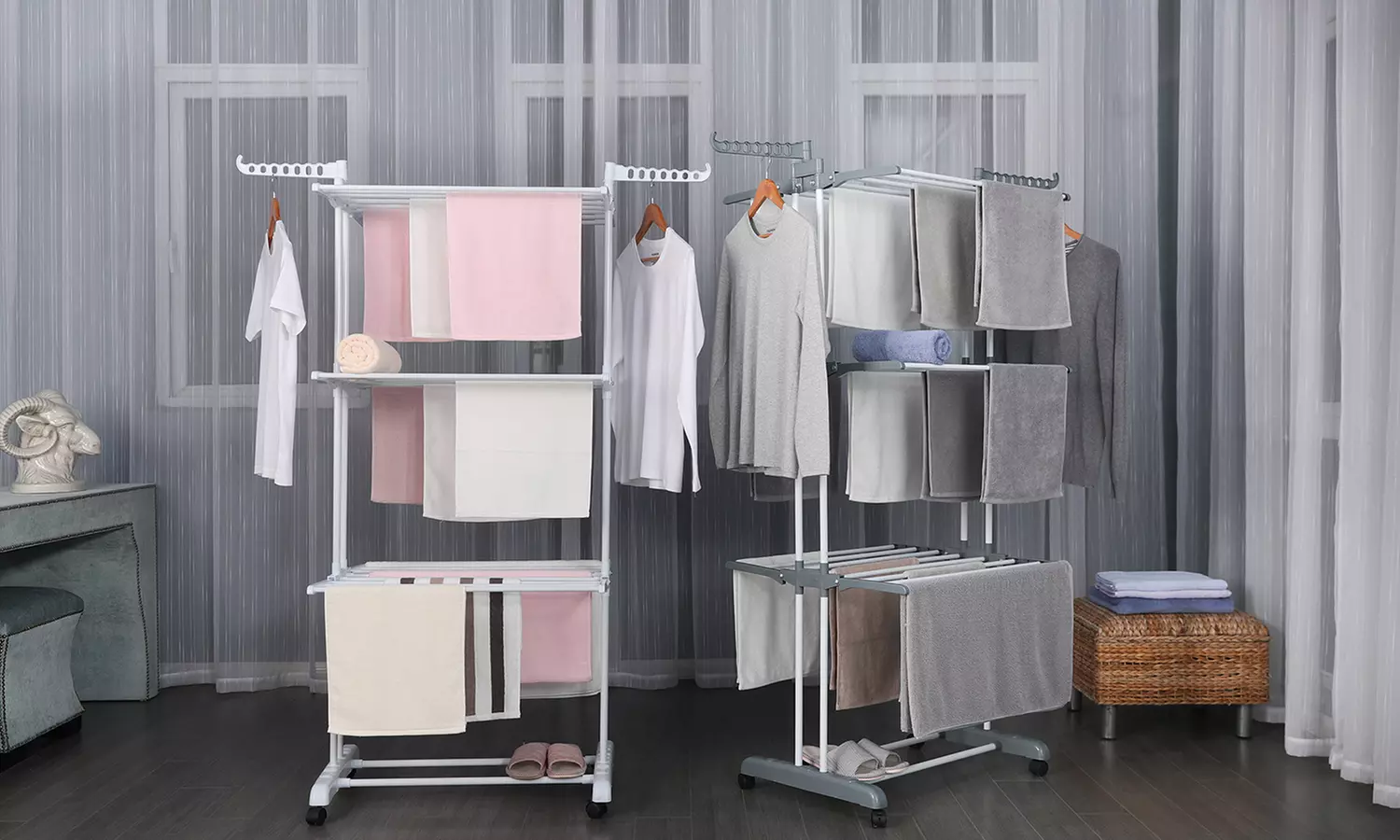 Séchoir multifonction Herzberg avec 20 mètres d'étendage - Primary Image