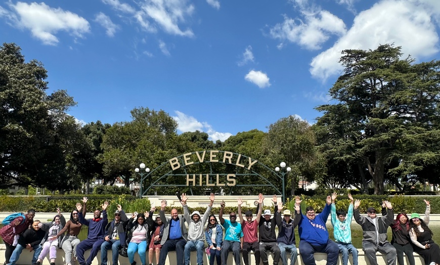 Image 6: Guided Bus Tour of Iconic Landmarks in Los Angeles w/ AC Van