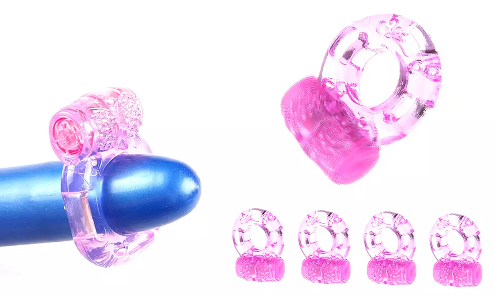 Vibrating Penis Ring Clit Simulator Lover Couple Sex Toys