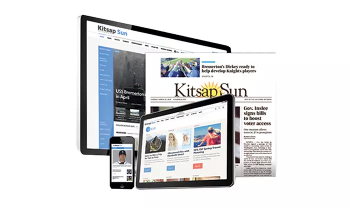 Subscription to "Kitsap Sun" (Up to 92% Off). Three Options Available. - Primary Image