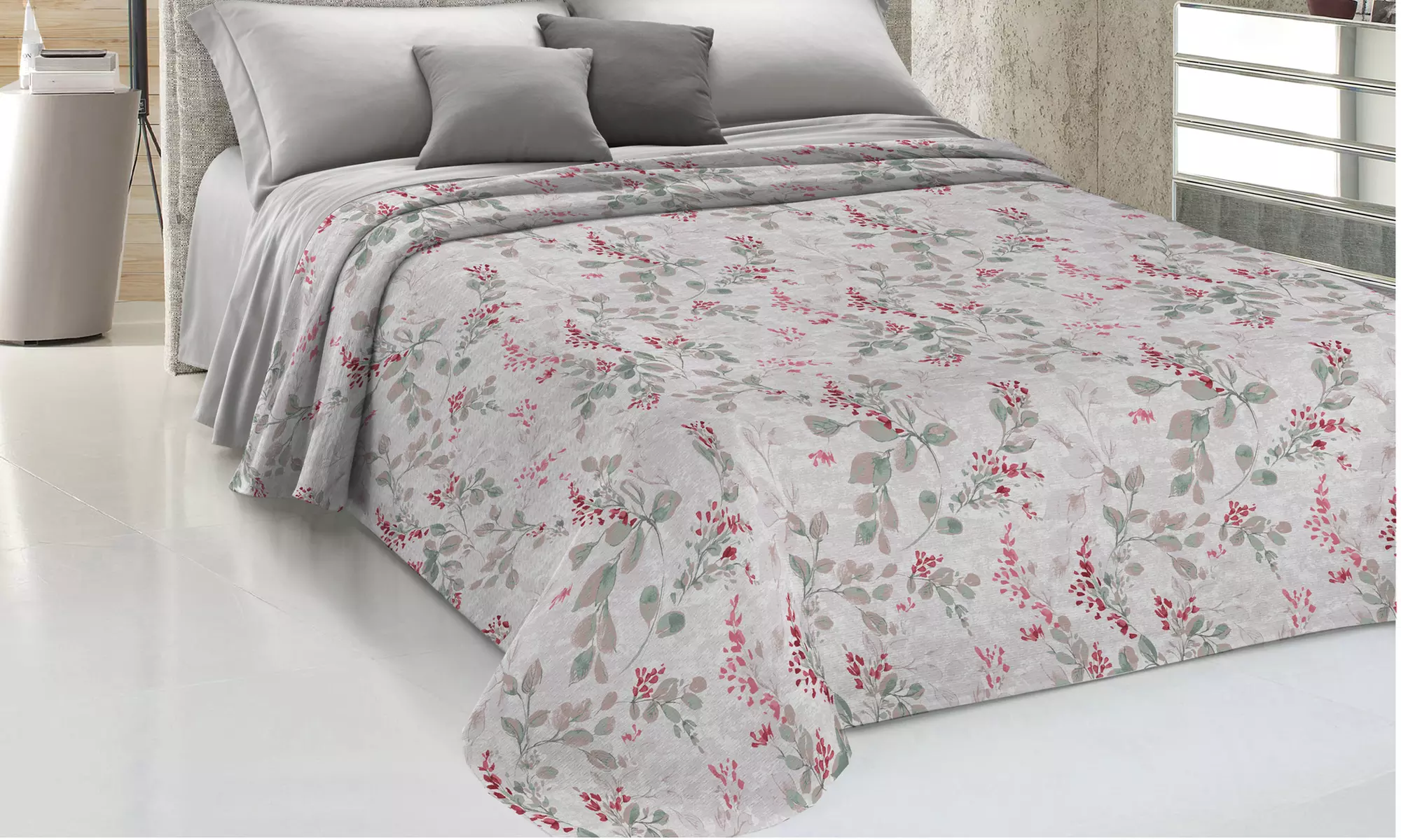 Copriletto primavera-estate in cotone