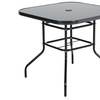 Image 22: Tempered Glass Table with Two Chairs