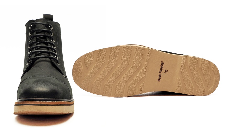 Image 2: Hush Puppies Milo Men's Leather Boots