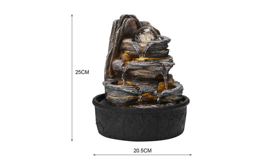 Image 14: Outdoor LED Rockery Water Feature with 4 Styles