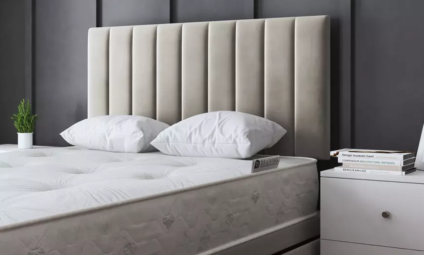 Image 3: Amelia Panel Divan Bed with Optional 2 or 4 Drawers