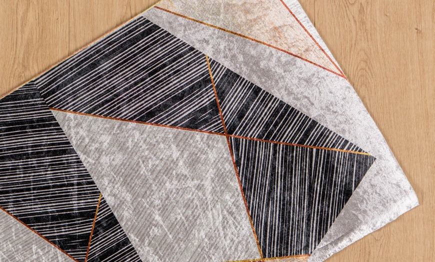 Image 6: Alfombra larga con tacto de terciopelo