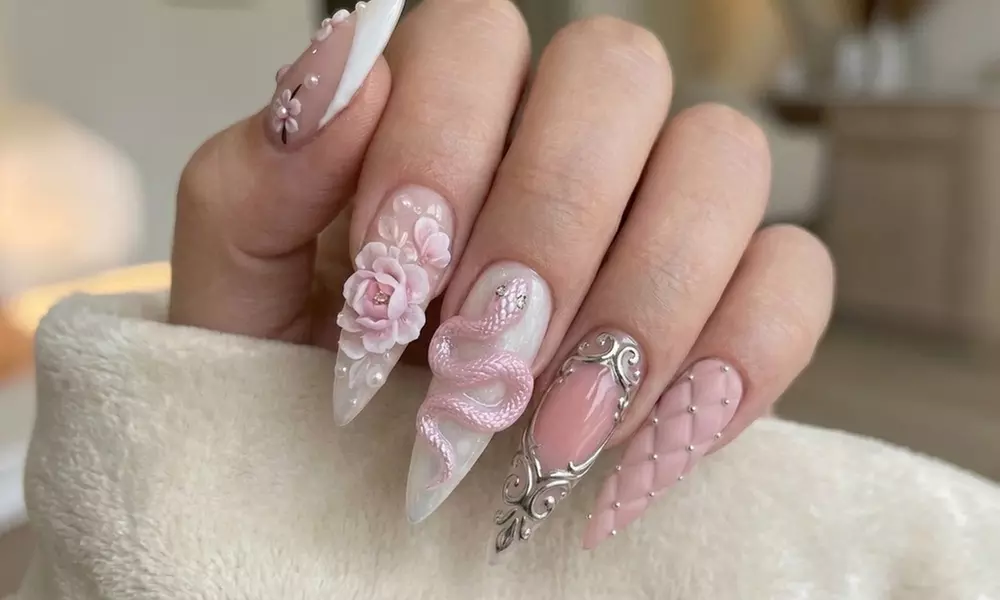 Acrylic & Gel Nail Services with Pedicure Options