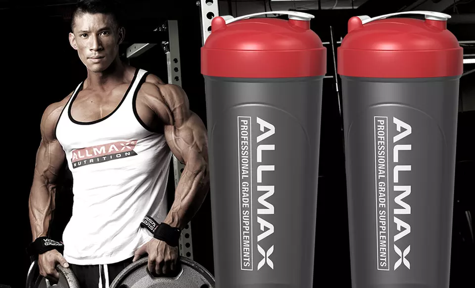 Allmax Nutrition Leak-Proof Shaker Bottle with Vortex Mixer (1- or 2-Pack) - Primary Image