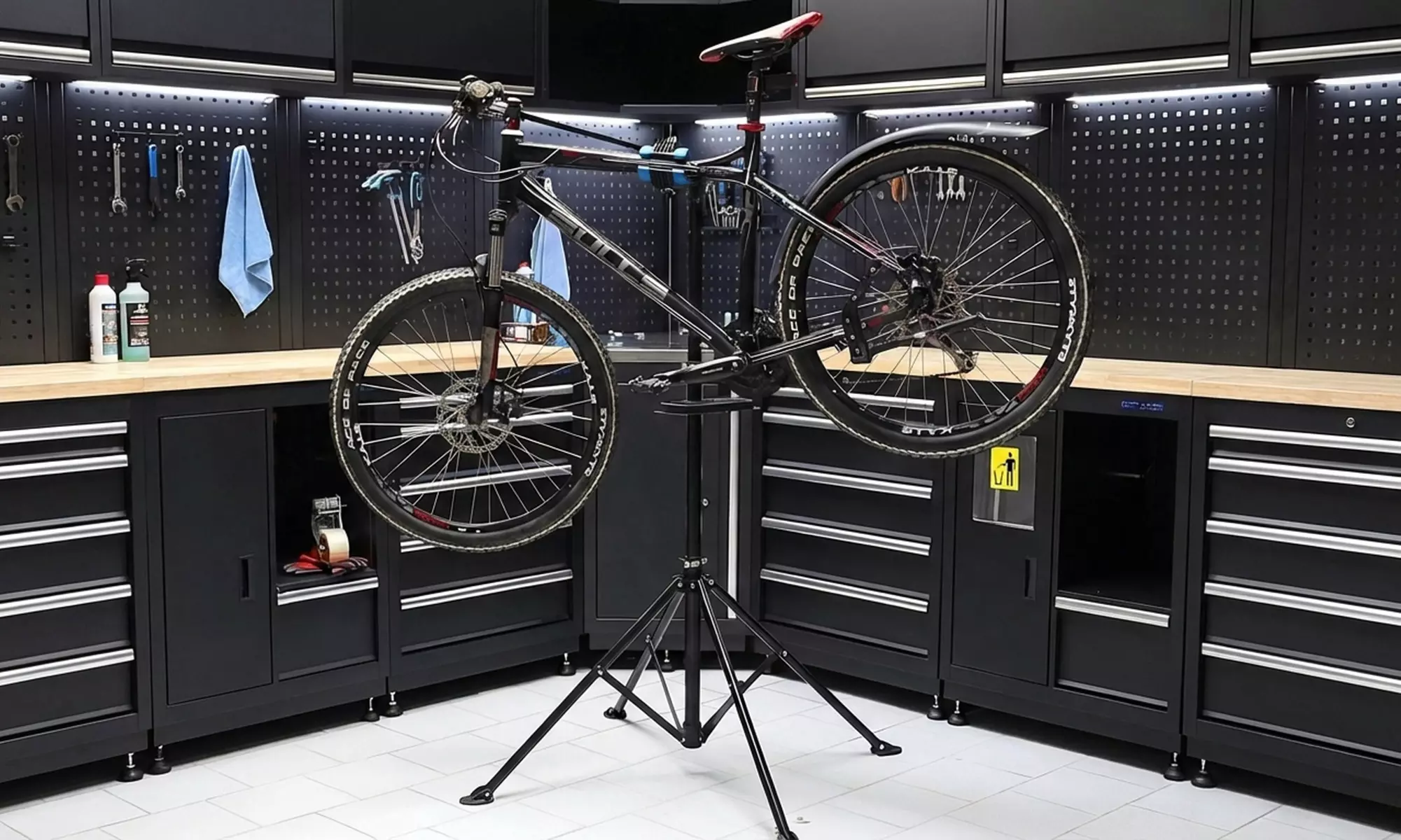 Soporte de reparación de bicicletas Shelter