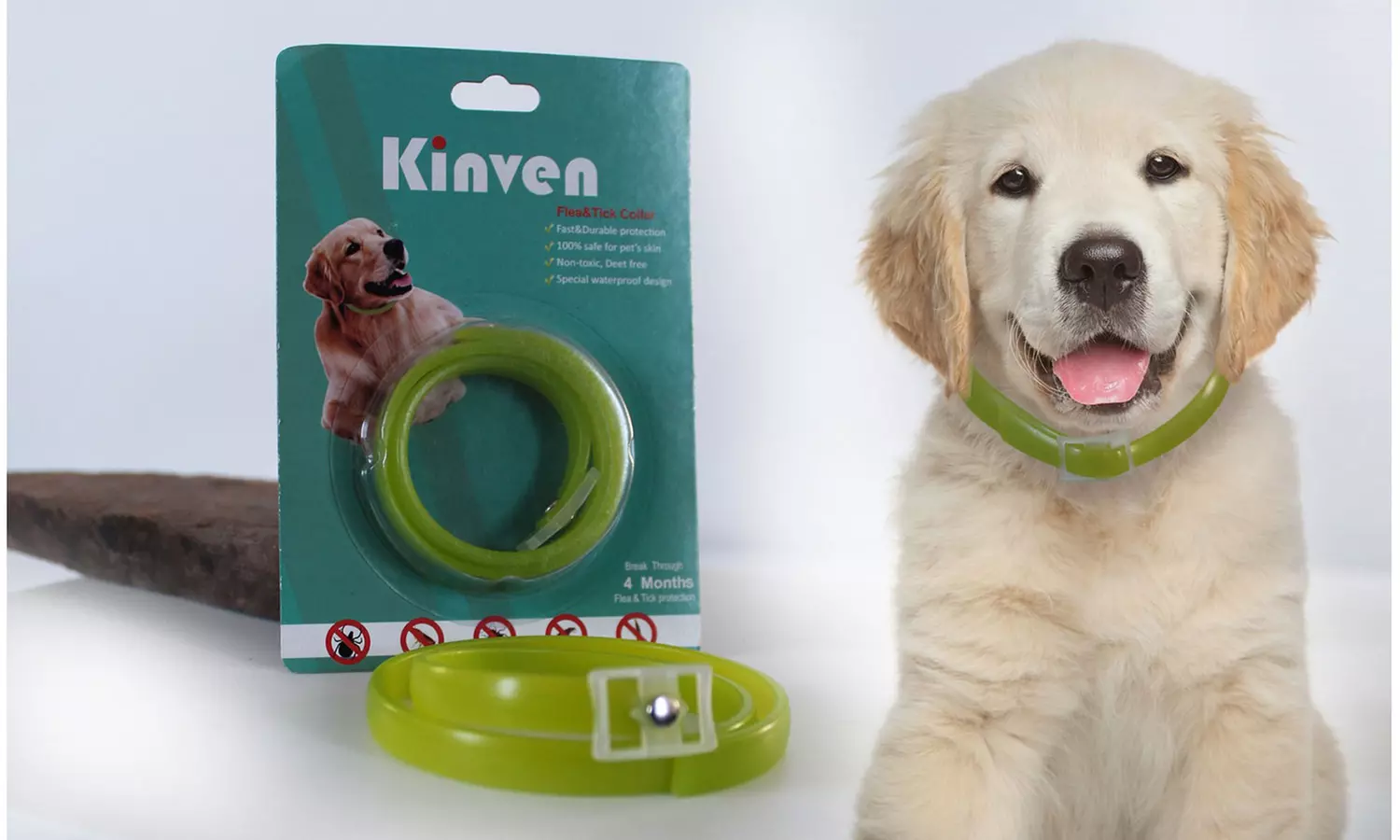 Kinven Flea and Tick Collar For Dogs and Cats (1- or 2-Pack) - Primary Image