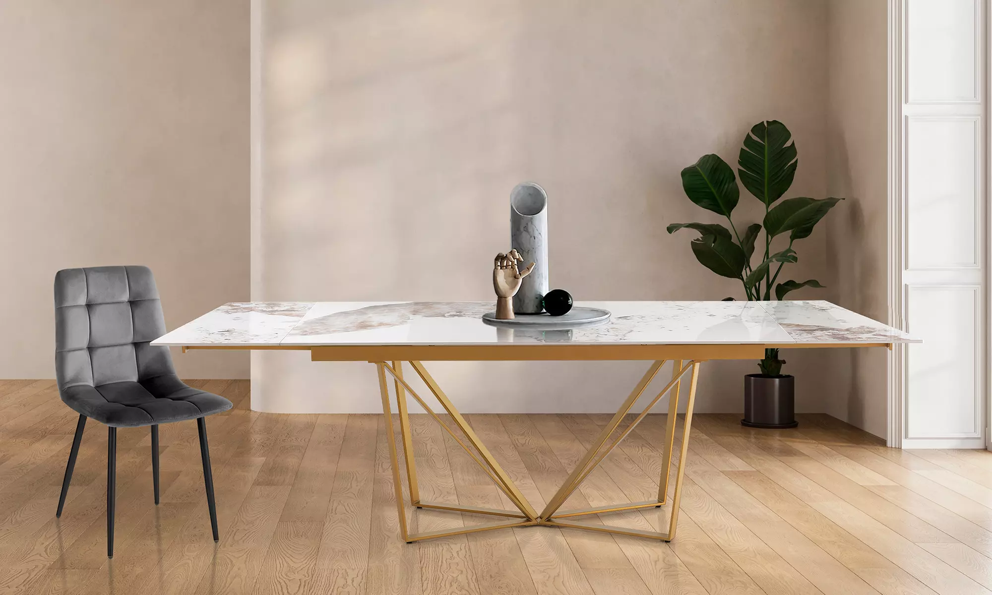 Oresteluchetta ausziehbarer Esstisch „Casey“