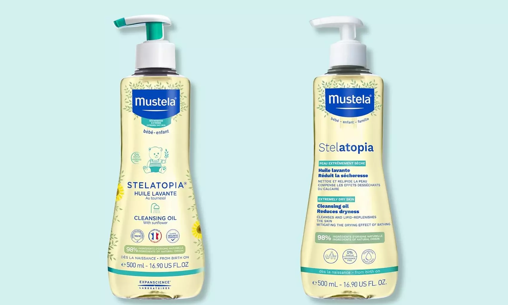 Mustela Baby Cleansing Oil, 500ml - Second Medium