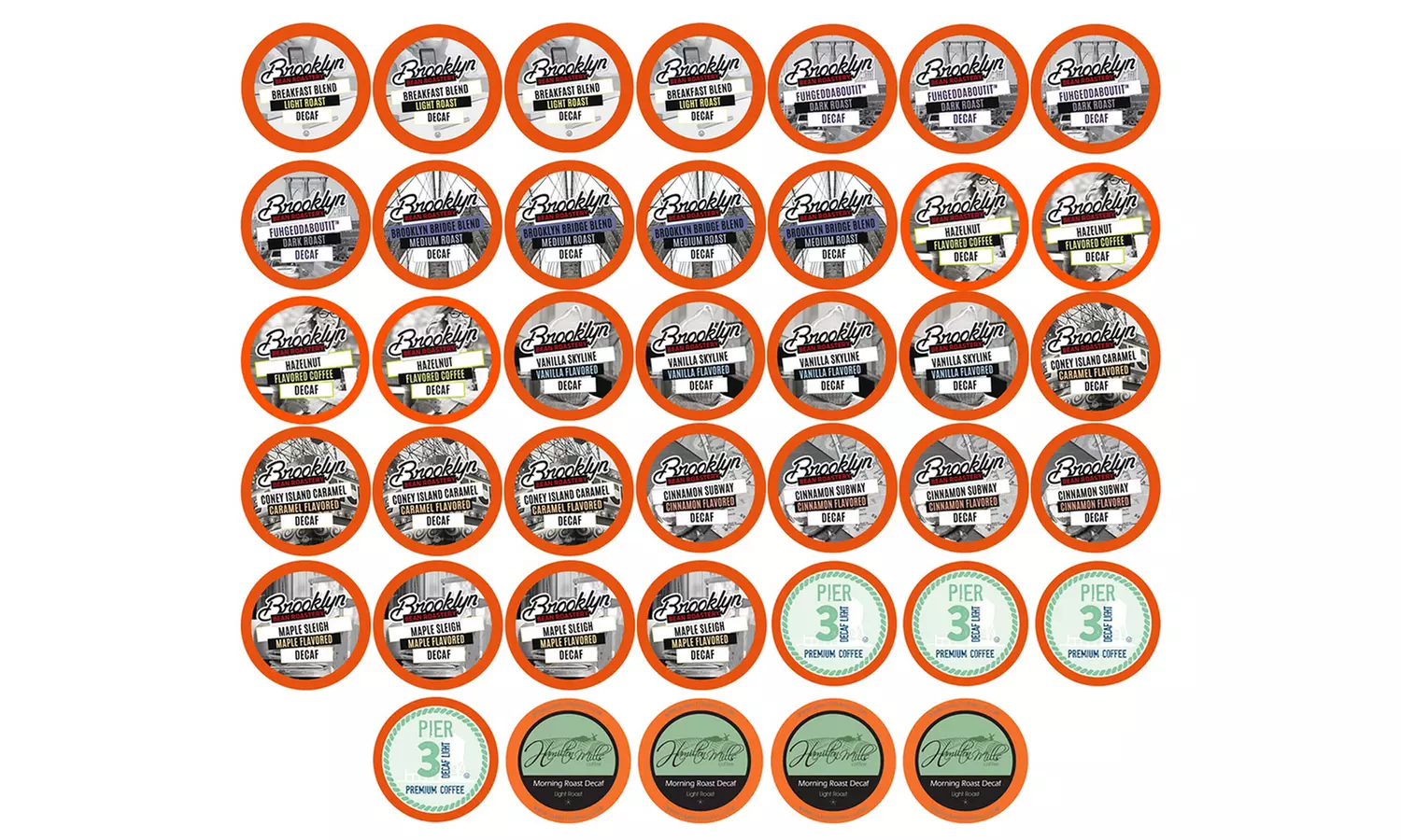 Two Rivers Coffee Variety Sampler Pack K-Cup Brewers, 40 or 100 Count