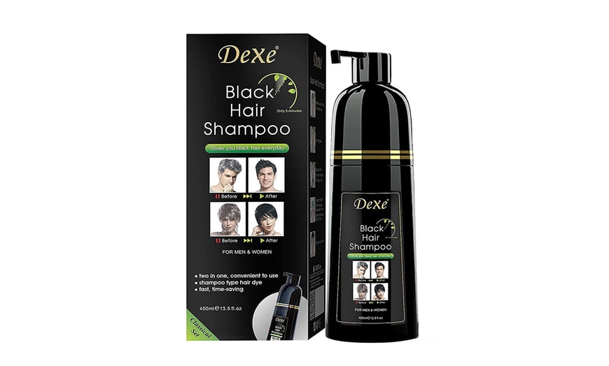 Image 2: 3-in-1 Instant Black Hair Dye Unisex Shampoo 
