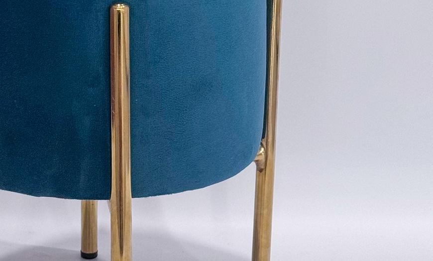 Image 6: Samt-Pouf „Arturo“