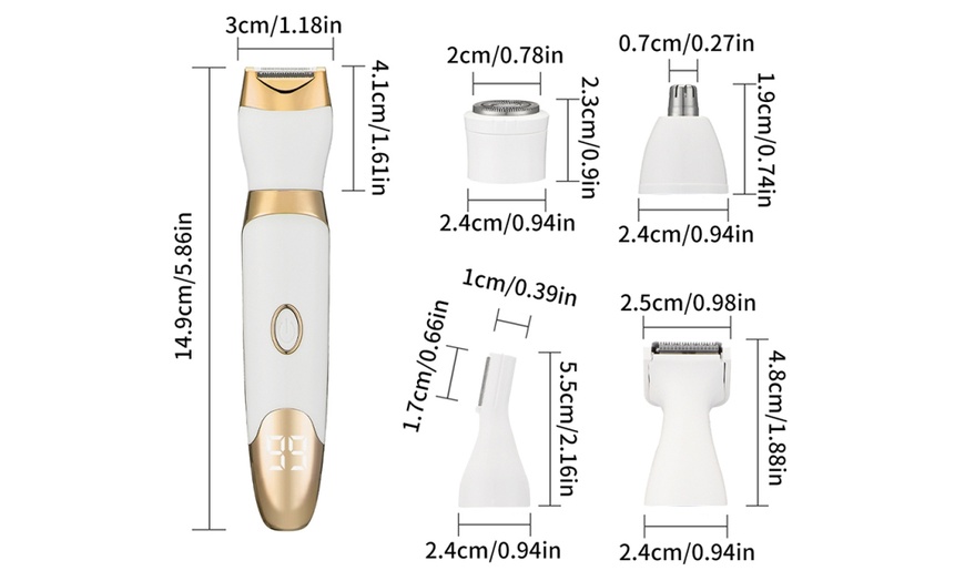 Image 9: 5-in-1 Rechargeable Electric Shaver