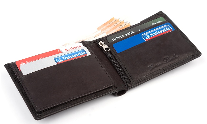 Image 3: Site King RFID Leather Wallet