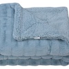 Image 6: Bluff City Bedding Sherpa Micro Mink Reversible 60 x 80 Throw Blankets 8 Colors